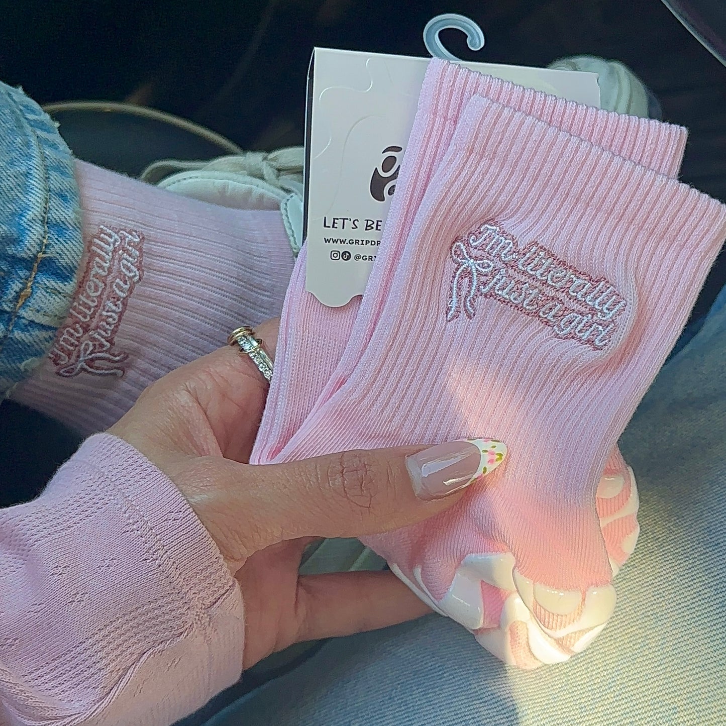 Literally Just a Girl sock