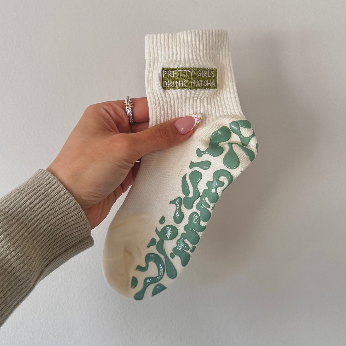 Pretty Girls Drink Matcha sock