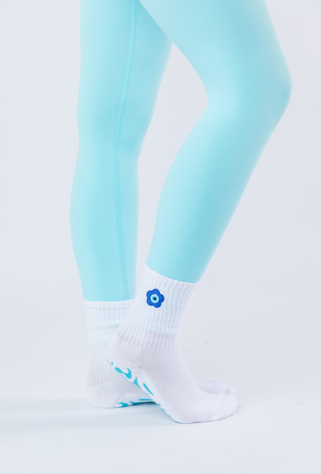 The Evil Eye Flower Sock