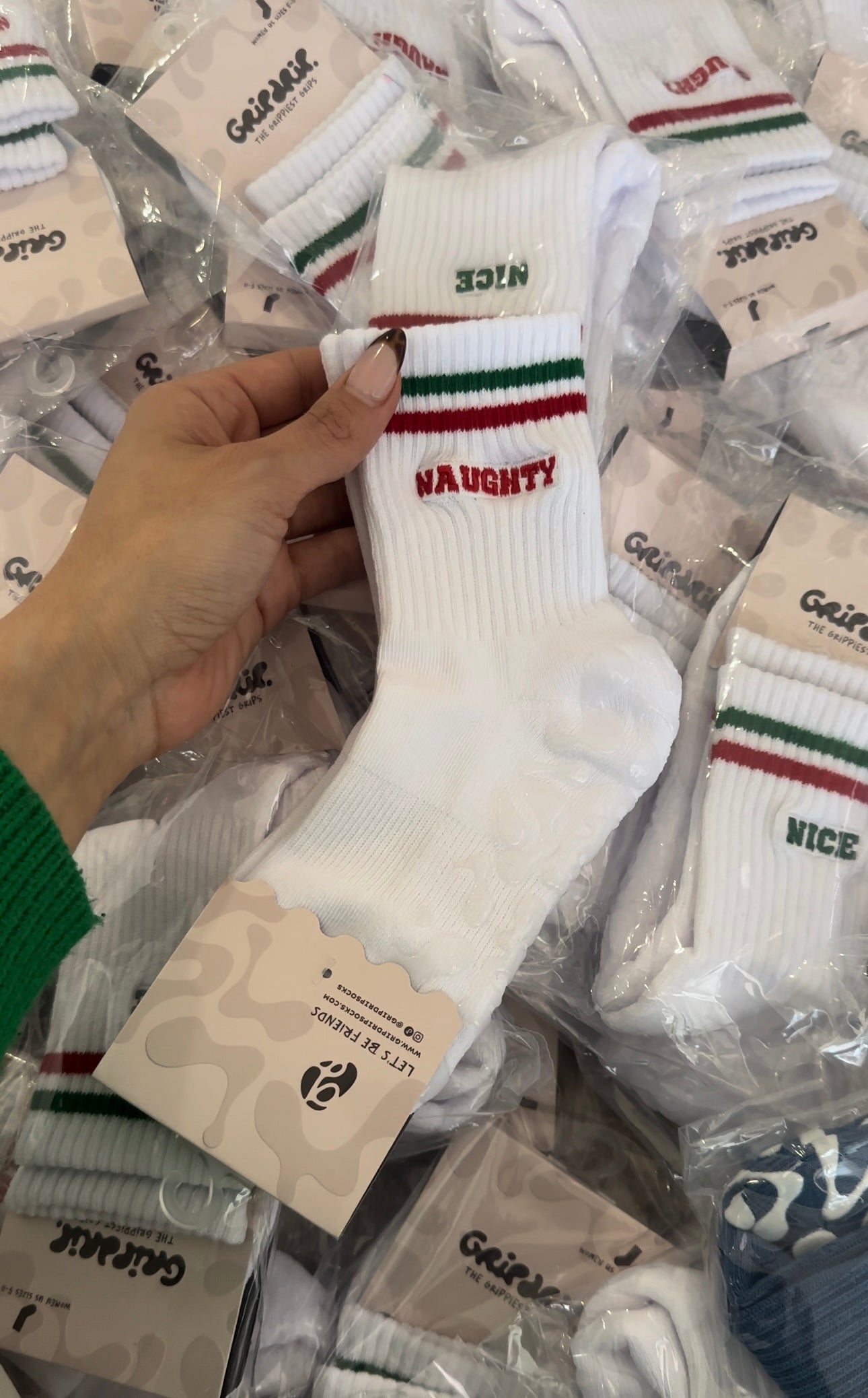 Naughty or Nice Sock