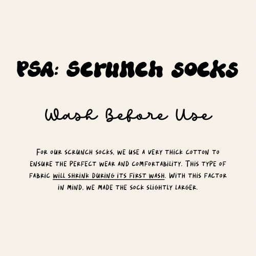 Cream & Mocha Scrunch Sock