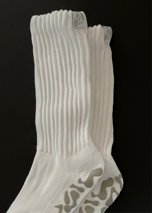 White Scrunch Sock